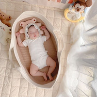 HOME家便携式婴儿可躺拍照道具车载睡篮外出可折叠宝宝手提篮