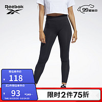 Reebok 锐步 官方女子LEGGING经典黑色舒适健身训练紧身长裤H41357 H41357-黑色 A/S