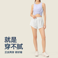 VfU宽松运动短裤女高腰外穿跑步训练服马拉松短裤三分夏季