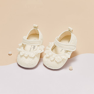 戴维贝拉 初生婴儿鞋子女宝宝学前鞋6个月步前鞋秋季公主鞋软底鞋