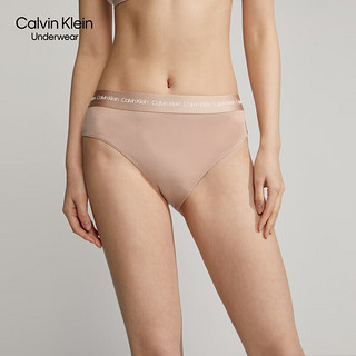 卡尔文·克莱恩 Calvin Klein 内衣女士三条装循环提花腰边棉质透气比基尼三角内裤QP2628O 128-浅粉色/粉色/黑色 S