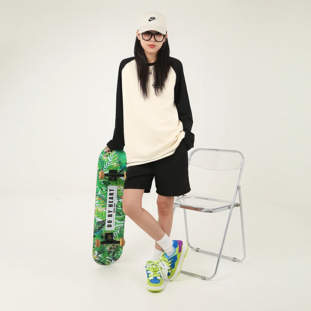 ollieskate 顽刻 冷粘面包鞋翻毛皮蓝绿紫撞色拼接复古BAKE男女休闲滑板鞋