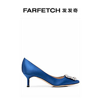 MANOLO BLAHNIK 女士Hangisi 中跟鞋FARFETCH发发奇