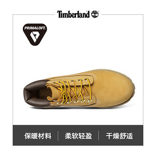 Timberland添柏岚户外休闲鞋儿童鞋经典青少年防水高帮黄靴|12909 12909W/小麦色 正常脚型推荐小半码