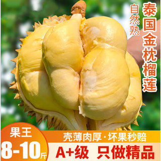 桦萱 泰国金枕榴莲 新鲜整果 精品单果2-3斤（包3房）