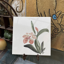 其他 花卉名家王卫东手绘瓷板画 20cm*20cm多种图案可选
