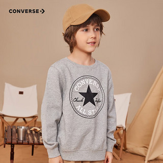 CONVERSE 匡威 CV932240PS-002 男童卫衣 毛圈款 岩岭灰 130(7)cm