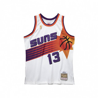 NBA复古球衣-SWINGMAN-太阳队 1996-97赛季 纳什 主场 Mitchellness 白色 XL