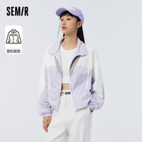 Semir 森马 外套合辑森马女上衣白色小个子纯棉牛仔衣粉色牛仔外套春装夹克潮