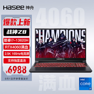 Hasee 神舟 战神Z8 15.6英寸游戏本