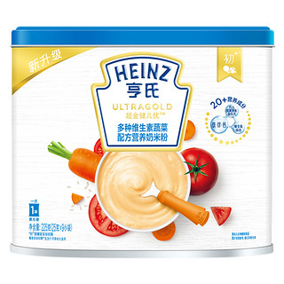 Heinz 亨氏 超金多种维生素蔬菜婴儿营养奶米粉225g罐装宝宝6个月起辅食