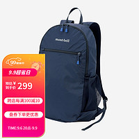 mont·bell 男女同款轻量折叠背包双肩包户外旅行包大容量包包18L 1123978 NV海军蓝 18L