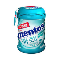 mentos 曼妥思 口香糖 零食糖果 清劲夹心无糖口香糖冬青薄荷味56g