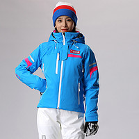 RUNNING RIVER 极限 新品女式户外韩版防水透气保暖拼色双板滑雪服夹克上衣A7012N 228蓝色 S