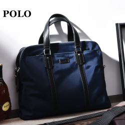 MASTER POLO POLO大容量双主袋公文包男士时尚休闲商务手提包电脑包通勤男包