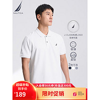 NAUTICA 诺帝卡 男装夏款商务休闲舒适亲肤棉氨透气短袖POLO