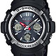 CASIO 卡西欧 Men's G-Shock AWG-M100-1ACR Tough Solar Atomic Black Resin Sport Watch