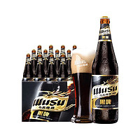 PLUS会员：WUSU 乌苏啤酒 大乌苏黑啤620ml*12瓶/箱 整箱装