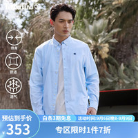 Timberland 男装长袖衬衫商务休闲修身牛津纺A2BAQ A2BAQB02/天蓝 XL