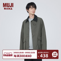 無印良品 MUJI 無印良品  男式 不易沾水 灯芯绒领 夹克 短款外套