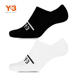 Y-3 Y3山本耀司黑白时尚logo印花休闲短袜 2PP INVI SOCKS GN5937