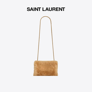 SAINT LAURENT 圣罗兰 KATE系列 女士羊皮革单肩包 753414GAAD02783 淡褐色/深棕色 小号