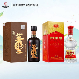 董酒 特密54度500ml+剑南春水晶剑52度500ml（新老包装）