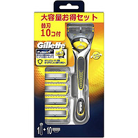 吉列（Gillette） 吉列Gillette剃须刀男士胡须刀刮胡刀造型器剃胡刀 锋隐致顺5+1手动剃须刀  (配9个替换刃)