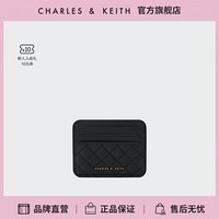 CHARLES & KEITH CHARLES&KEITH;迷你卡包绗缝超薄菱格多卡位钱包女CK6-50680926