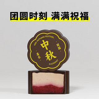 普莱赞巧克力冰淇淋月饼礼盒装中秋冰皮广式月饼礼品团购315g