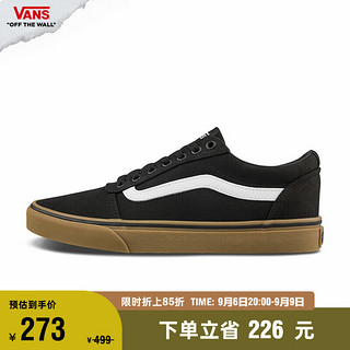 VANS 范斯 Ward酷感黑生胶底休闲街头男鞋帆布鞋