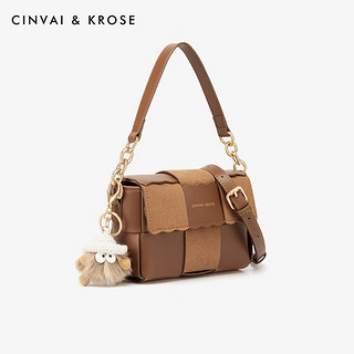 Cinvai Krose 2023斜挎包女款品牌单肩包 棕色-CK女包