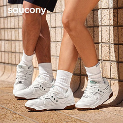 saucony 索康尼 CROSS 90情侣板鞋经典复古休闲鞋百搭鞋子男鞋男女同款鞋 米白 38.5