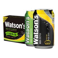 watsons 屈臣氏 苏打汽水混合系列 买20罐黑罐送4罐香草 气泡饮料 330ml*24罐
