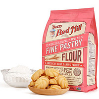 Bob's Red Mill 鲍勃红磨坊 石磨低筋面粉 未漂白曲奇蛋糕粉 2.27kg 原装进口烘焙原料