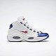 Reebok 锐步 Question Mid 男子篮球鞋 GX0227 白蓝 42