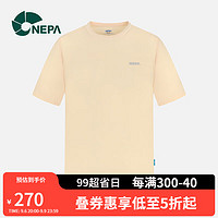 NEPA 耐葩户外23年夏季新品男女款冷感基本弹力圆领短袖T恤7JD5302 茶色 175/92A