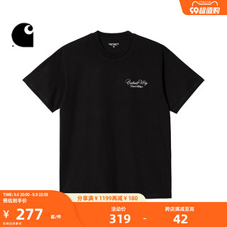 carhartt WIP 短袖T恤男装复古风LOGO图案印花时尚卡哈特222006J