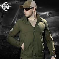 C.Q.B cqb军迷防晒皮肤衣男魔术贴防泼水速干衣夏轻薄战术外套透气风衣