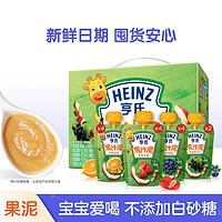 Heinz 亨氏 14袋盒装多口味宝宝零食果泥婴儿辅食6个月+