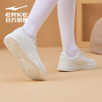 ERKE 鸿星尔克 女鞋板鞋小白鞋秋冬鞋子潮厚底休闲学生运动鞋女
