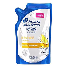 Head & Shoulders 海飞丝 洗发水600g官方正品补充液袋装替换推荐去控油蓬松柔顺去屑