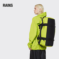 RAINS 旅行包管状外形防水双肩背包手提包Duffel Bag Small荧光绿