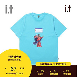 UNDER GARDEN it 男装短袖T恤春季潮流图案印花1121MAE BLX/蓝色 L