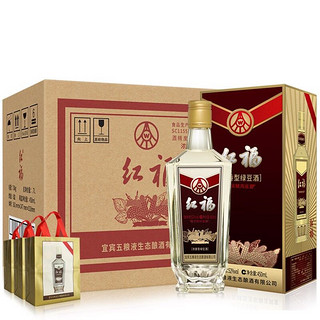 WULIANGYE 五粮液 生态酿酒 红福天赋鸿运 浓香型 52度450ml*6瓶整箱装 中秋送礼