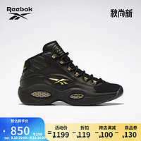 Reebok锐步男鞋QUESTION MID经典拼接撞色运动训练实战篮球鞋 H01308 中国码:48.5(32cm),US:14