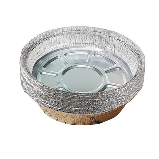 空气炸锅锡纸盘盒烧烤箱烘焙锡箔纸碗家用硅吸油纸食品级食物 32只-食品级加厚.