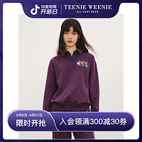 抖音超值购：TEENIE WEENIE TeenieWeenie小熊2022早秋新款polo领套头卫衣加绒TTMA22KV31I