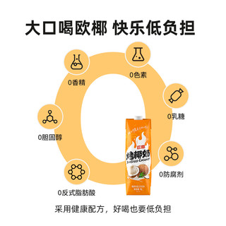 哪吒 欧椰烤椰奶1L*1盒焦香椰汁0乳糖椰子水植物蛋白饮料咖啡伴侣
