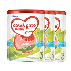 Cow&Gate 牛栏 牌A2β-奶粉3段1-3岁900g[3罐装]